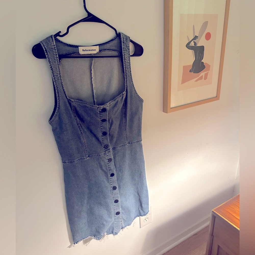 Reformation Lars Denim Dress size 10